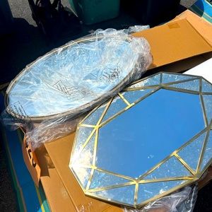 Cast Oval Decorative Wall Mirror / Antique Decorative Wall Mirror TARGET